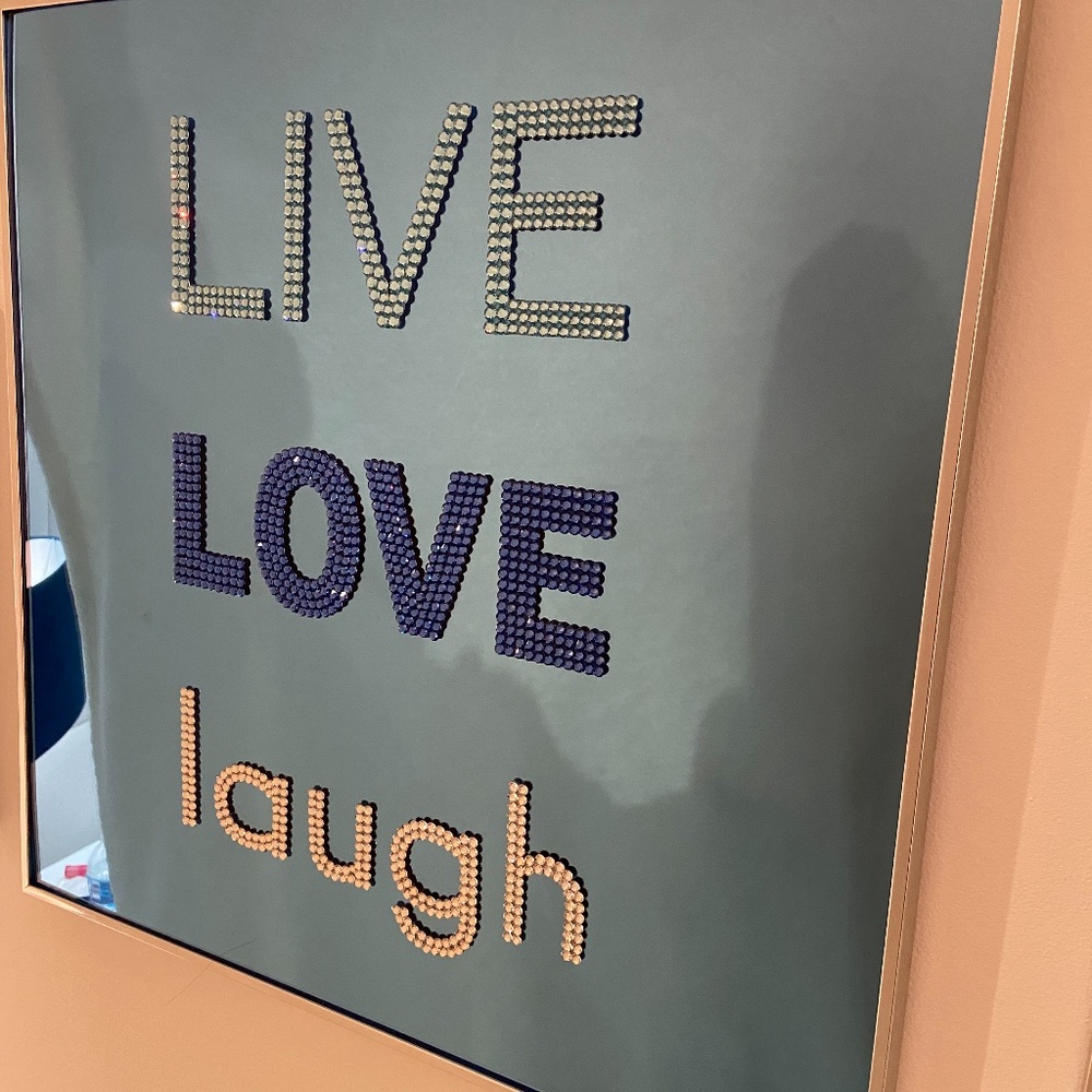 Diamondocity Swarovski LiveLoveLaugh KIDS WALL ART